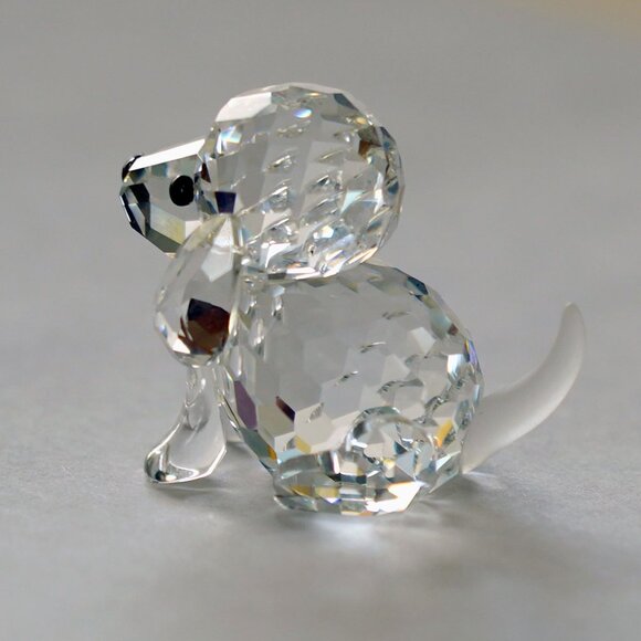 NWT, Swarovsky Silver Crystal, Sitting Beagle - Picture 3 of 11